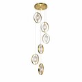 Cwi Lighting 6 Light Pendant With Brass Finish 1224P21-6-625